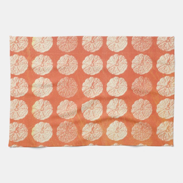 Pumpkin Mönster Towels Kökshandduk (Horisontell)