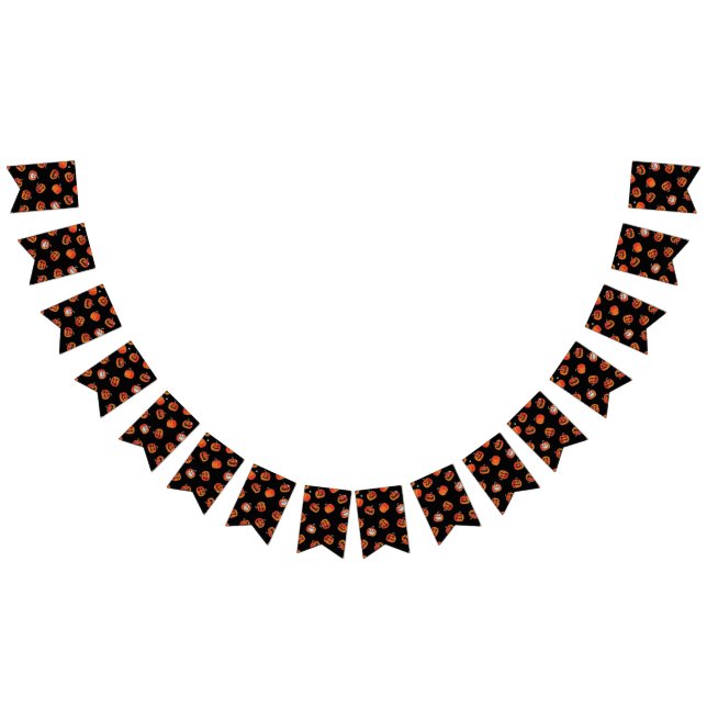 Pumpkin mönster vimplar (Alla)