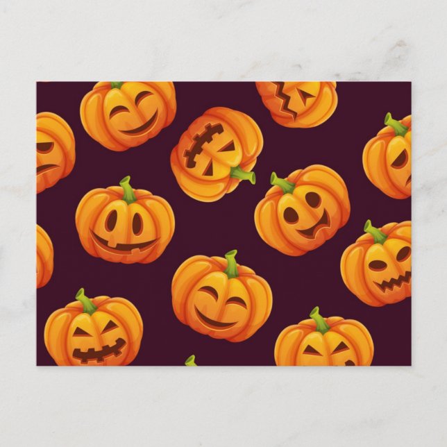 Pumpkin mönster vykort (Framsida)