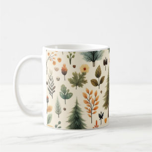 Pumpkin Mugg Watercolor Höst löv