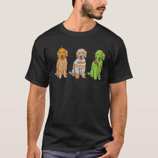 Pumpkin Mummy Zombie Goldendoodle Hund Halloween P T Shirt