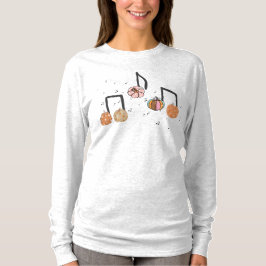 Pumpkin Music Note Music Teacher Halloween T Shirt