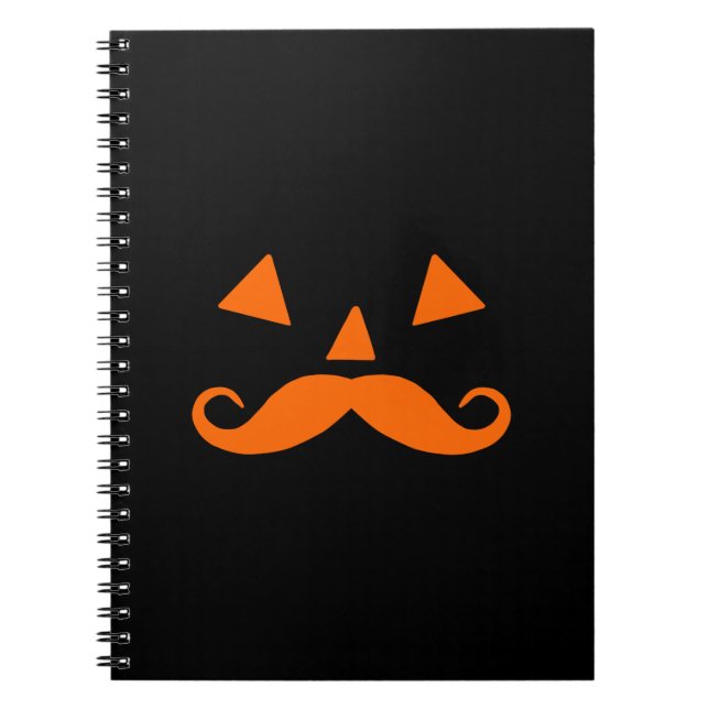 Pumpkin Mustache Anteckningsbok (Framsidan)