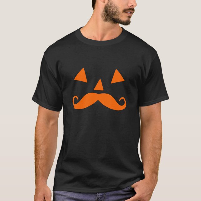 Pumpkin Mustache T-shirt (Framsida)