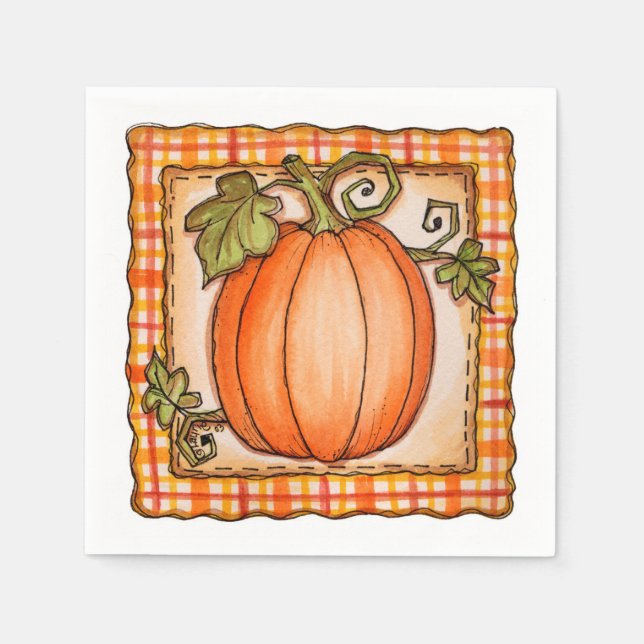 Pumpkin - Napkins Pappersservett (Framsidan)