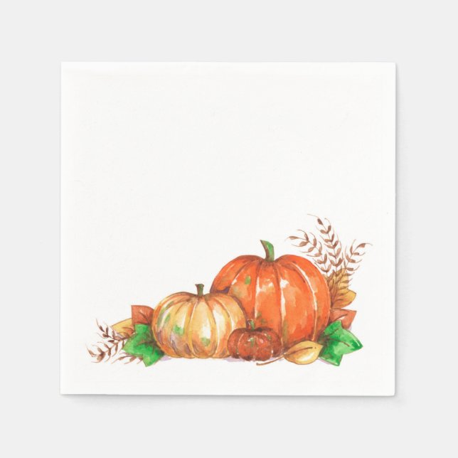Pumpkin - Napkins Pappersservett (Framsidan)