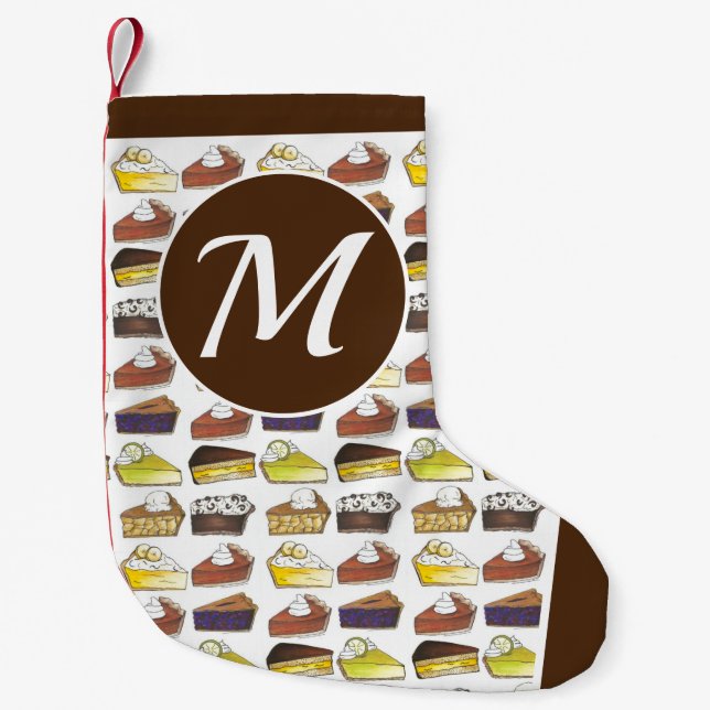 Pumpkin Nyckel Lime Blueberry Apple Slices paj Soc Liten Julstrumpa (Framsidan)