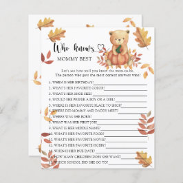 Pumpkin och Bear - Vem vet vad mamman spelar bäst