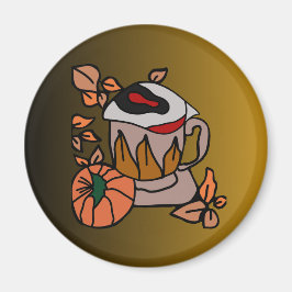 Pumpkin och Breged-Öga Vibes till Perfektion Magnet