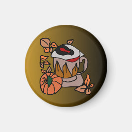 Pumpkin och Breged-Öga Vibes till Perfektion Magnet