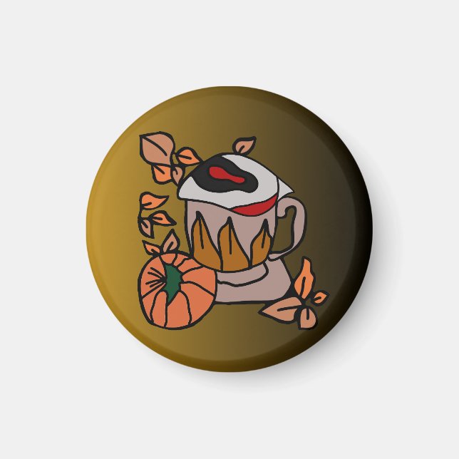 Pumpkin och Breged-Öga Vibes till Perfektion Magnet (Framsidan)