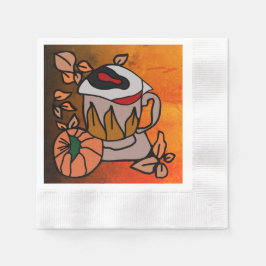 Pumpkin och Breged-Öga Vibes till Perfektion Pappersservett