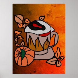 Pumpkin och Breged-Öga Vibes till Perfektion Poster