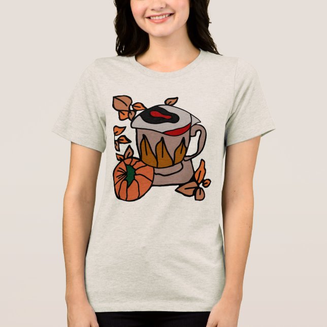 Pumpkin och Breged-Öga Vibes till Perfektion T Shirt (Framsida)