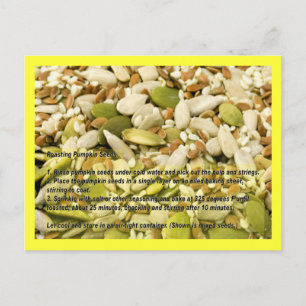 Pumpkin- och Mixed Seeds-mottagningskort Vykort