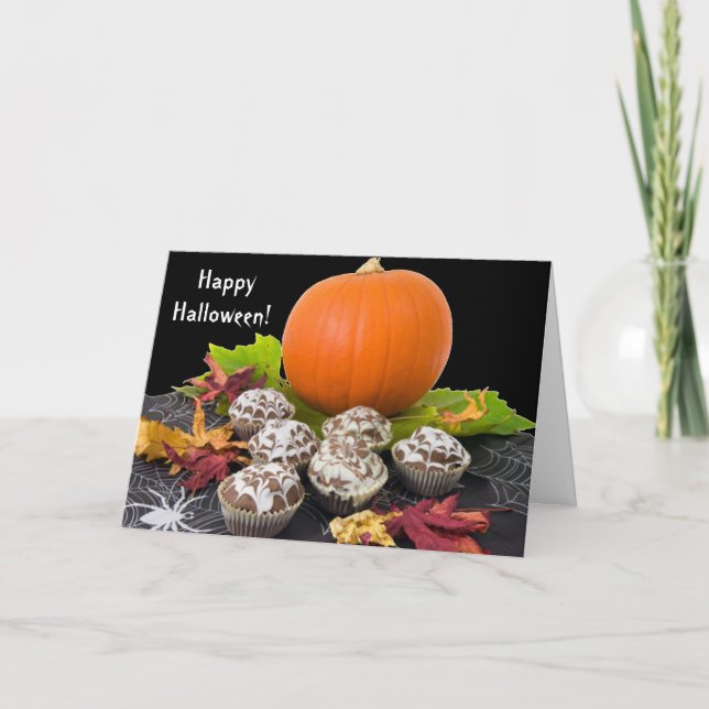 Pumpkin och Muffins Card Kort (Framsida)