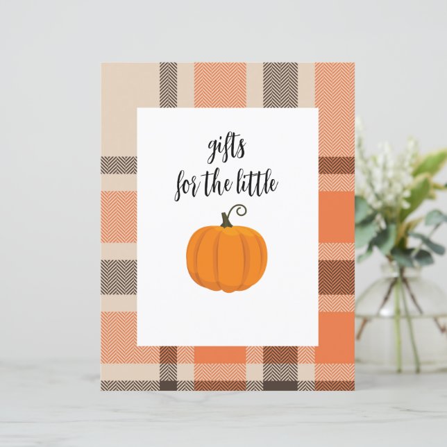 Pumpkin och Play Gift Bord Poster (Stående Fram)