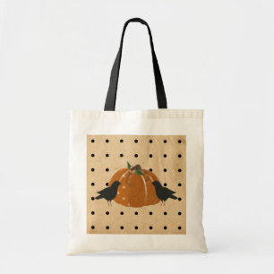 Pumpkin och Polka dots Tote Bag Tygkasse