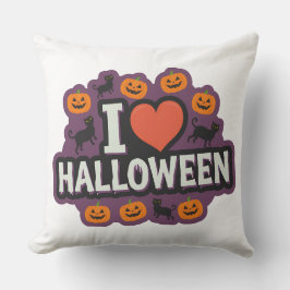 Pumpkin och Red Heart Dekorativ kudde: Mysigt New Kudde