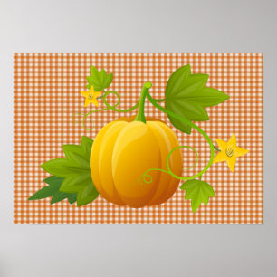 Pumpkin och Vine Poster