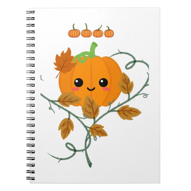 Pumpkin och Vines Sticker Anteckningsbok (Framsidan)