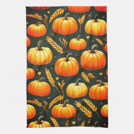 Pumpkin och Wheat Kitchen Towel Kökshandduk
