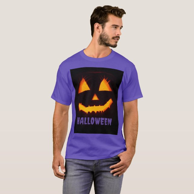 Pumpkin of Halloween 🎃 T Shirt (Hel framsida)