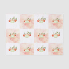 Pumpkin on Vine Watercolor