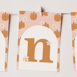 Pumpkin ONE "N" Banderollkort för hög stol Inbjudningar