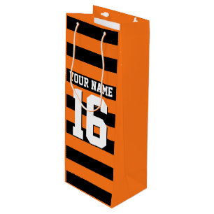 Pumpkin Orange Black Team Jersey Preppy Rand