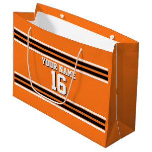 Pumpkin Orange Blk Team Jersey Anpassningsbar Numb