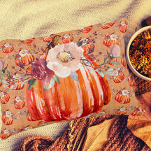 Pumpkin orange fall blommigt plätering höst