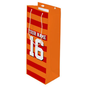 Pumpkin Orange Red Team Jersey Preppy Rand