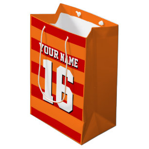 Pumpkin Orange Red Team Jersey Preppy Rand