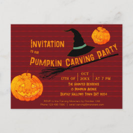 Pumpkin Orange Retro Jack-o'-Lantern Kids" Vykort