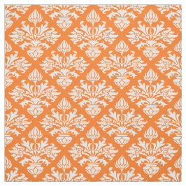 Pumpkin-Orange, Vita Damask Pattern #3 Storlek6 Tyg