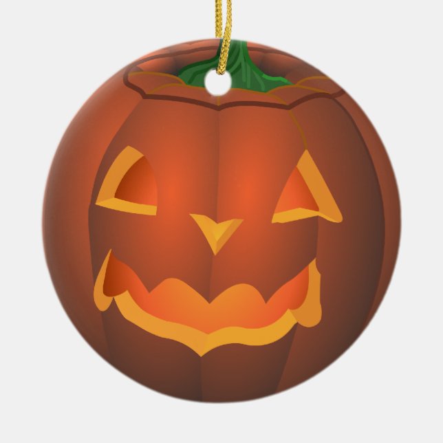 Pumpkin Ornament Personlig Halloween Dekoration (Framsidan)