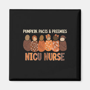 Pumpkin Pacis och PrefińNicu Nurse - höstfall Magnet