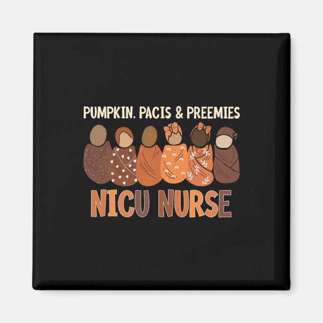 Pumpkin Pacis och PrefińNicu Nurse - höstfall Magnet (Framsidan)