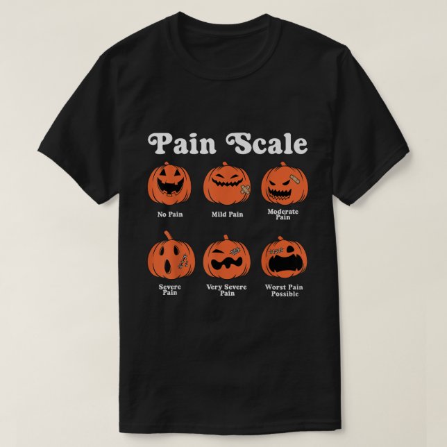 Pumpkin Pain  Nurse Halloween Tee (Design framsida)