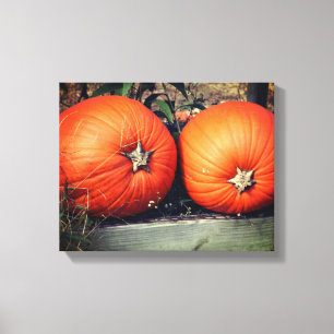 Pumpkin Pair Fall Canvastryck