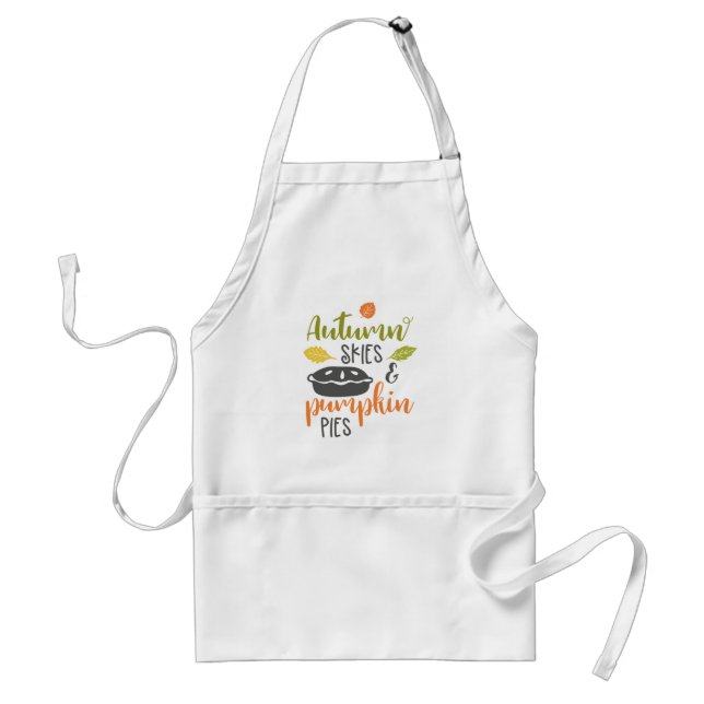 Pumpkin Paj Baking Fall Apron Förkläde (Framsidan)