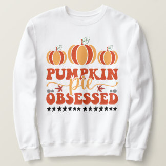 Pumpkin Paj besatt med Höst löv pumpor Lång Ärmad Tröja