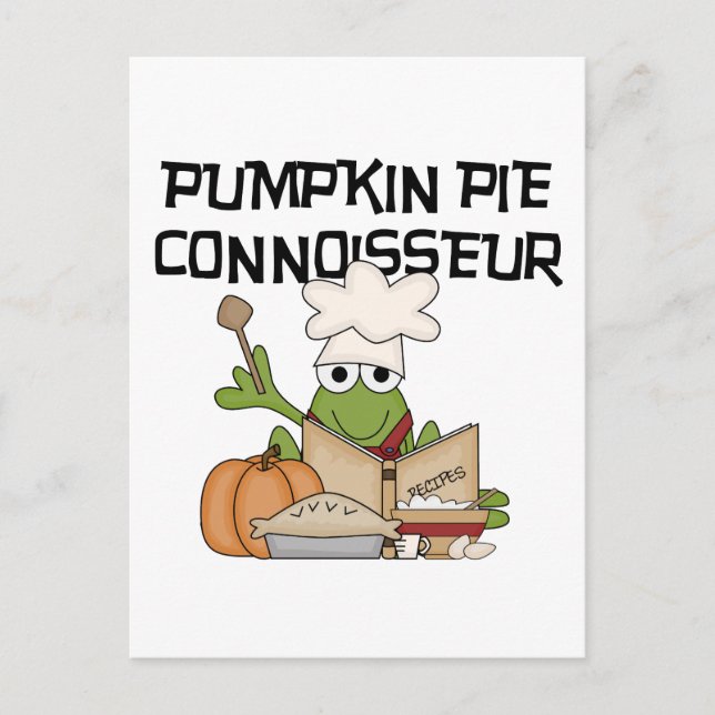 Pumpkin Paj Connoisseur Tshirts och Gifts Vykort (Framsida)