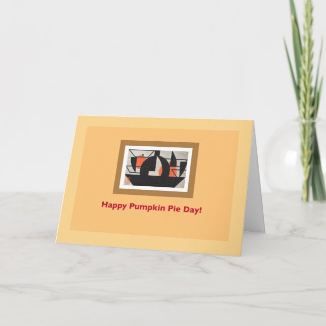 Pumpkin Paj Day Thanksgiving Kort (Framsida)