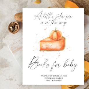 Pumpkin paj fall bokar för baby poster