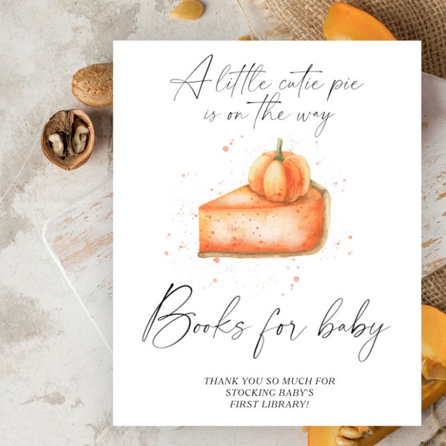 Pumpkin paj fall bokar för baby poster (Skapare uppladdad)