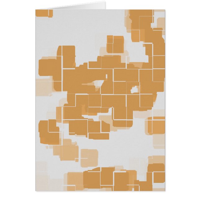 "Pumpkin Paj" Geometrisk Abstrakt Hälsningskort (Framsidan)