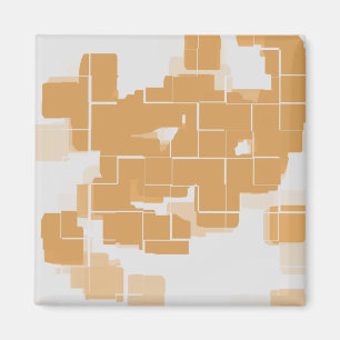 "Pumpkin Paj" Geometrisk Abstrakt Magnet