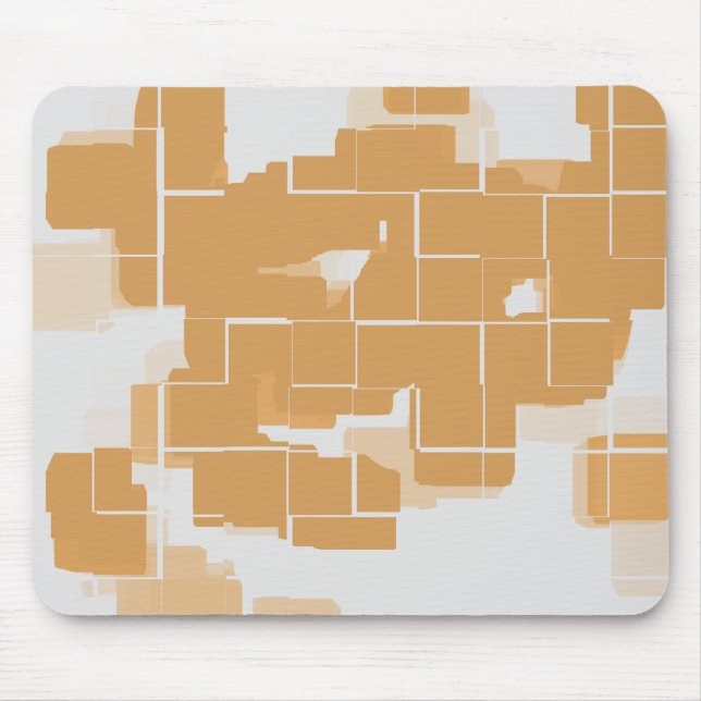 "Pumpkin Paj" Geometrisk Abstrakt Musmatta (Framsidan)